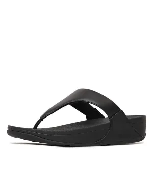 Lulu Leather Black Sandals