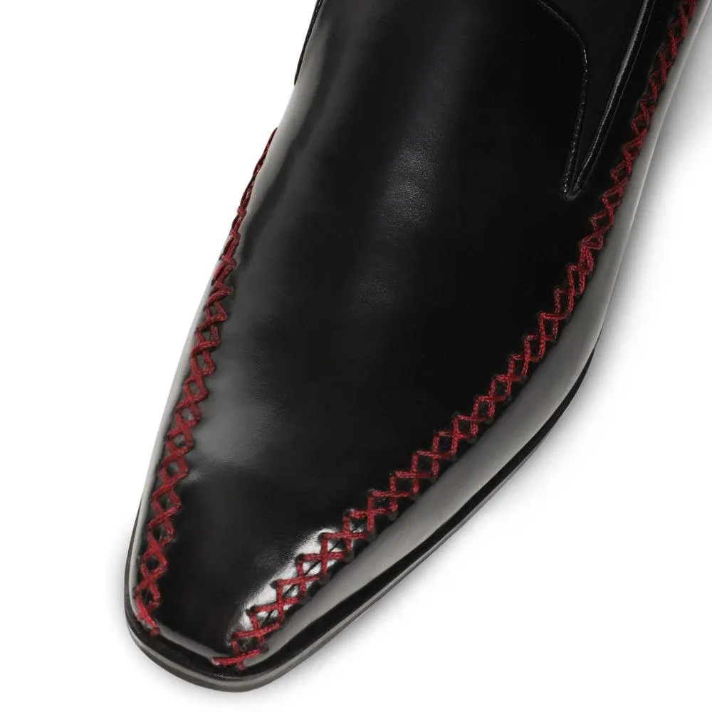 Maresca - Maroon Stitch Slip-On