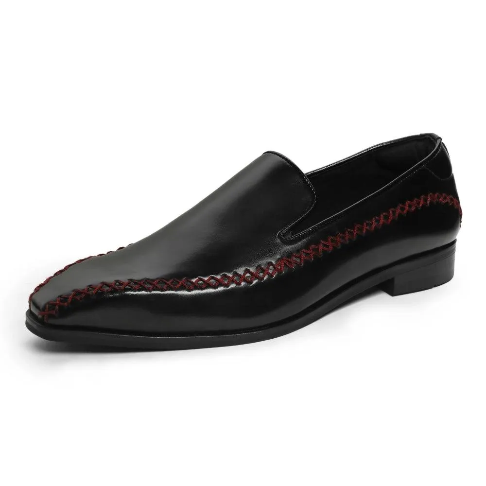 Maresca - Maroon Stitch Slip-On