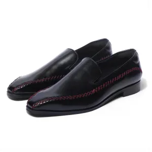 Maresca - Maroon Stitch Slip-On