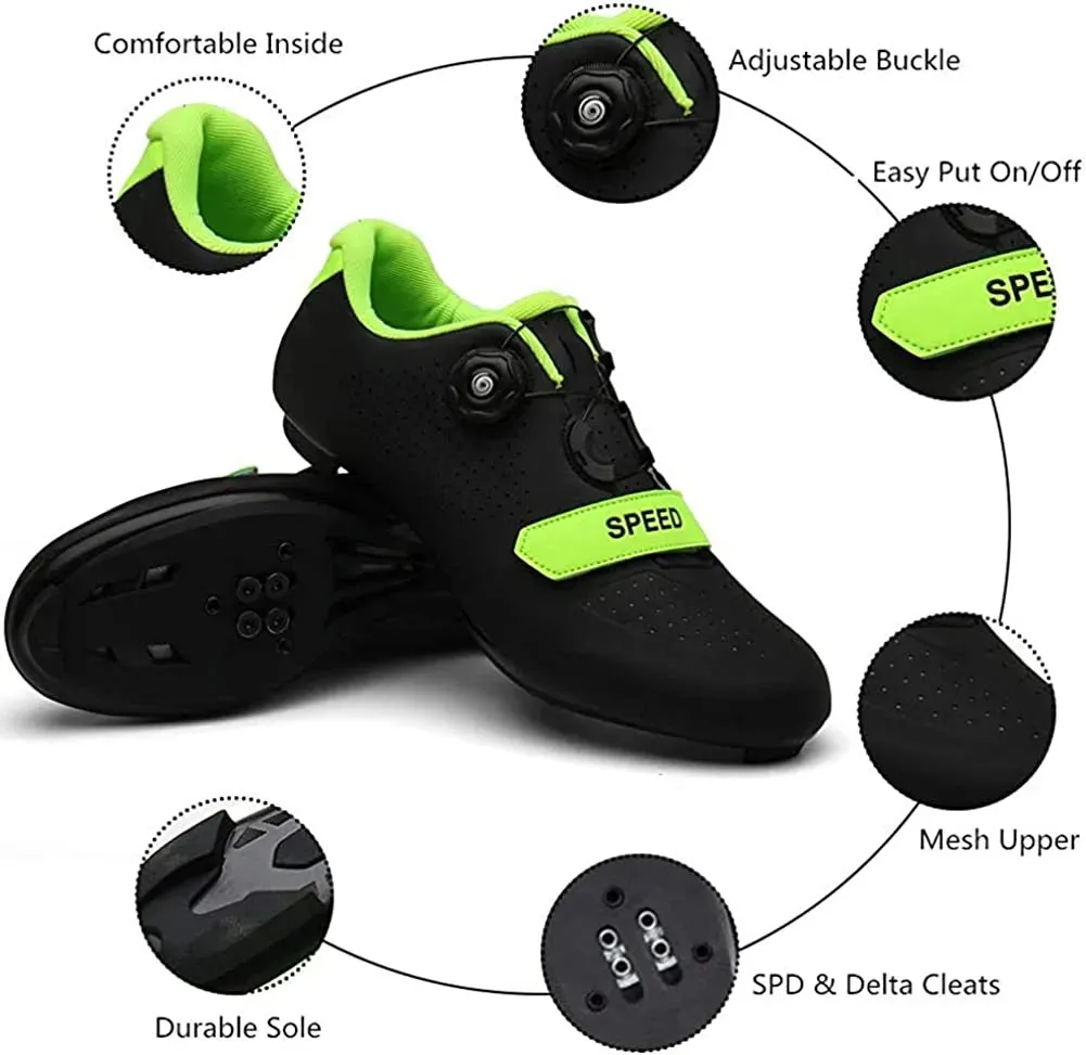 Men Cycling Sneaker Shoes with Men Cleat Road Mountain Bike Racing Women Bicycle Spd Unisex Mtb Shoes Zapatillas Ciclismo Mtb