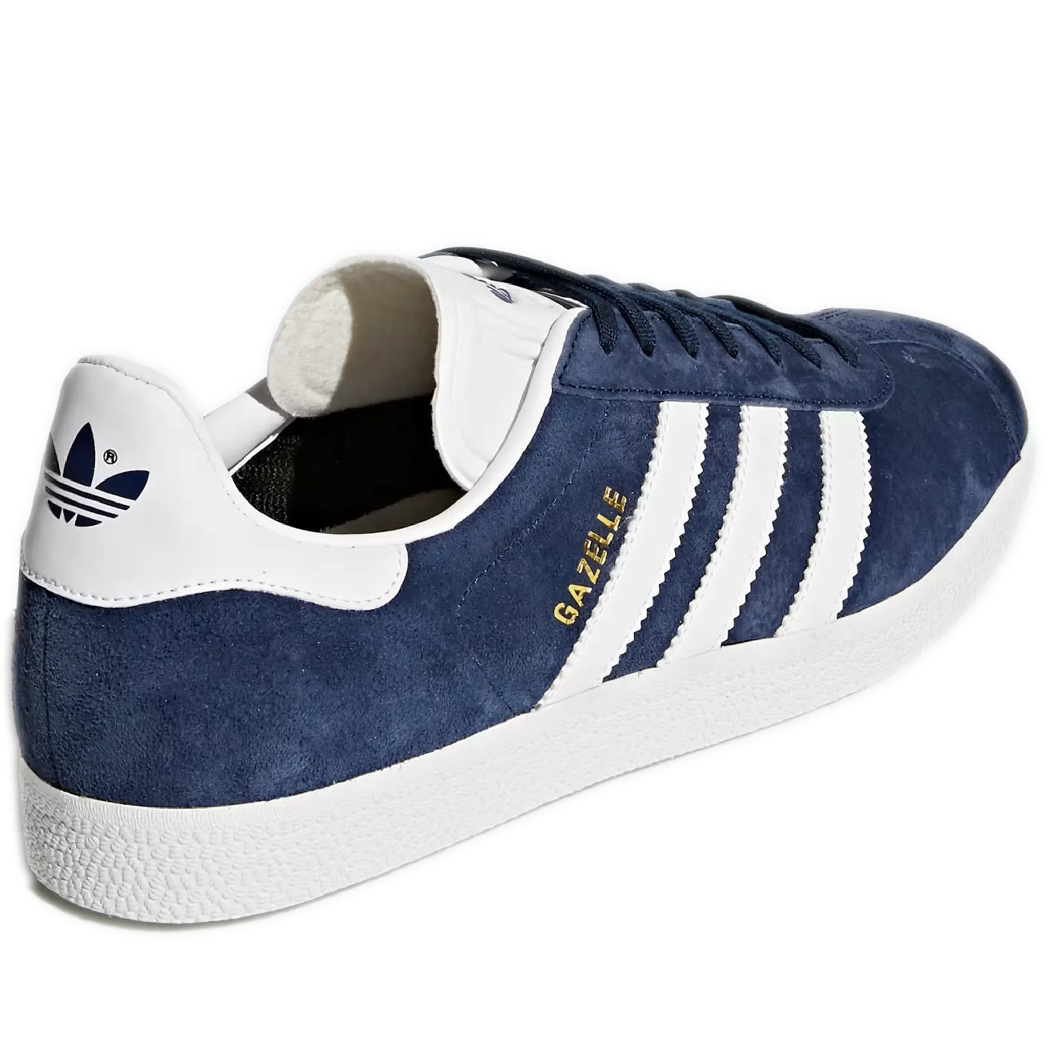 Men's Adidas Gazelle Shoes - Collegiate Navy / White / Gold Metallic