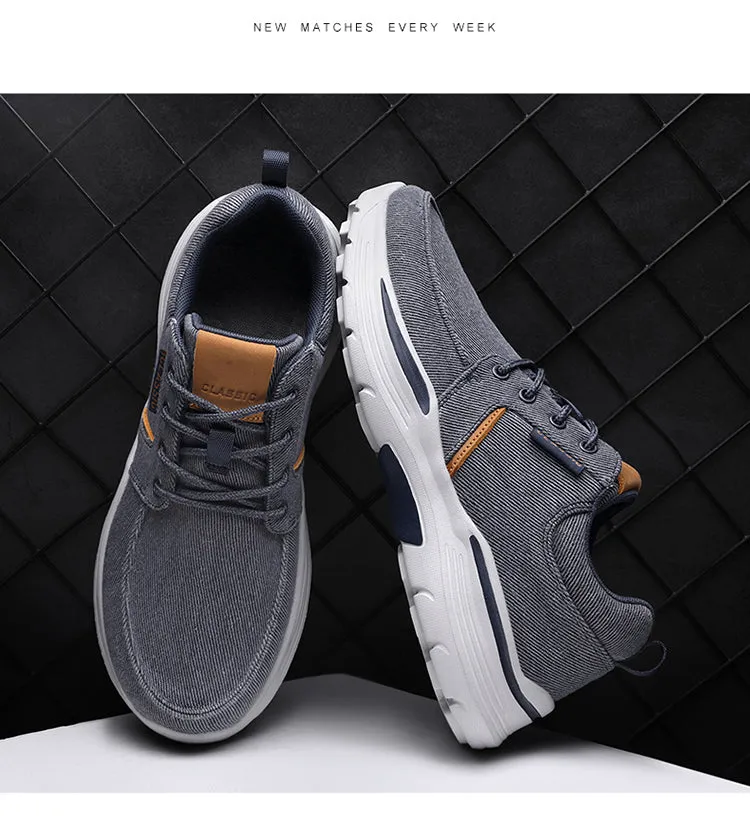 Men's Walking Shoe Lightweight Breathable Anti-Skid Mesh Workout Casual Sports Shoes