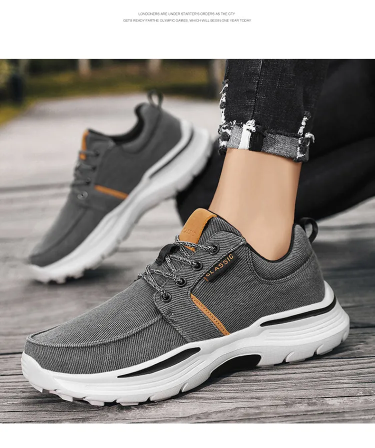 Men's Walking Shoe Lightweight Breathable Anti-Skid Mesh Workout Casual Sports Shoes