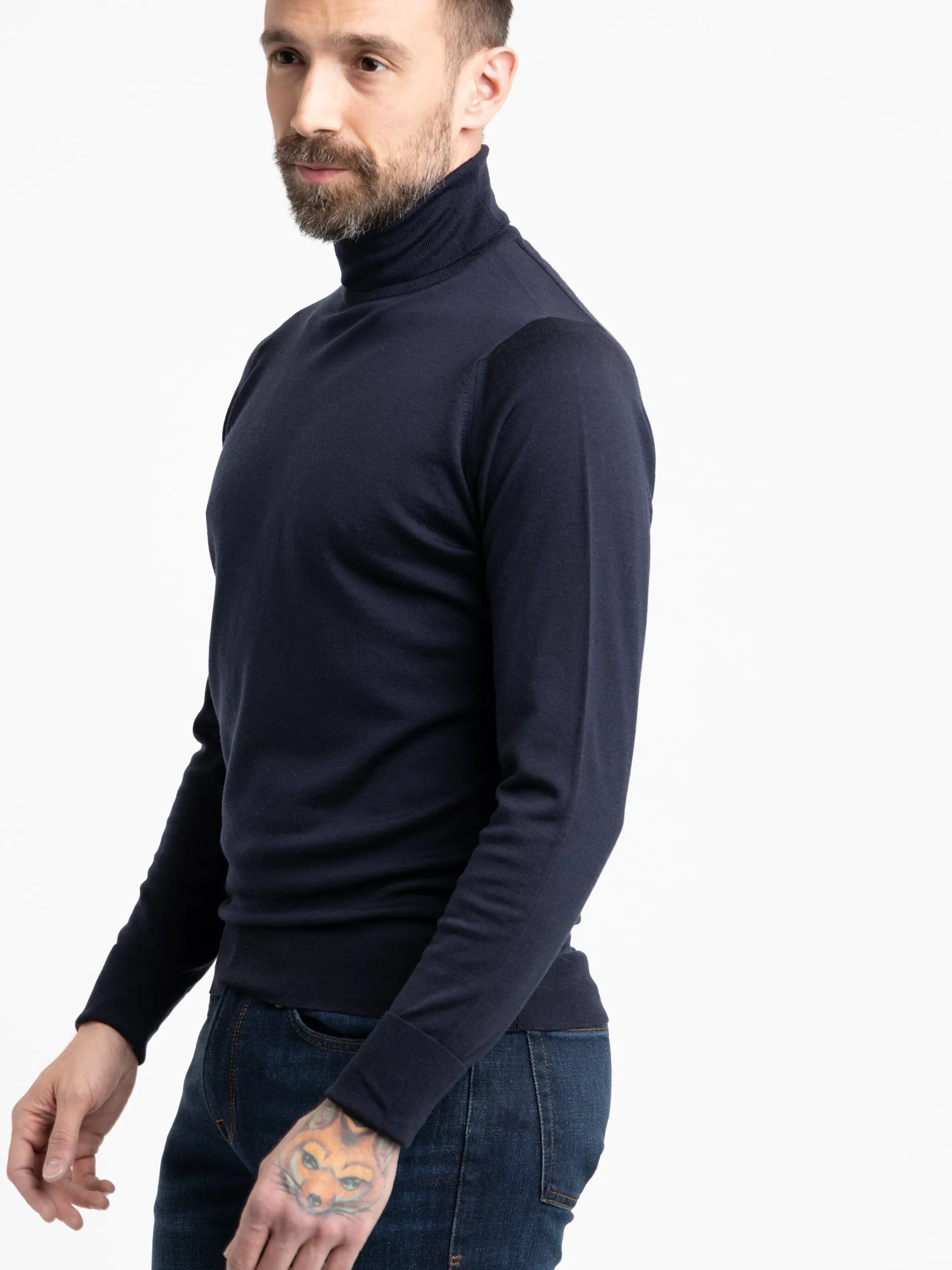 Midnight Richards Extra-Fine Merino Wool Sweater