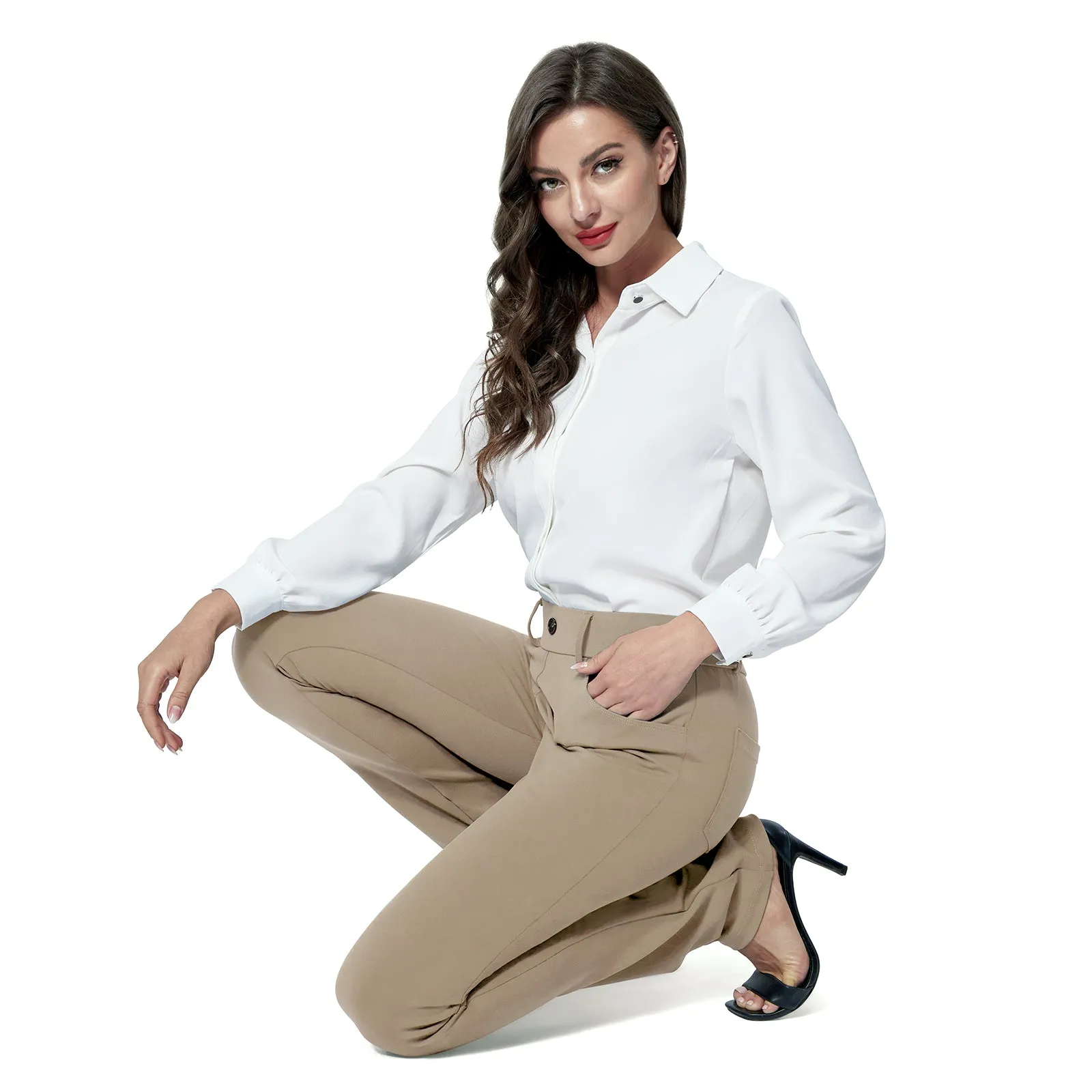 MOTEEPI Yoga Dress Pants for Women 31''