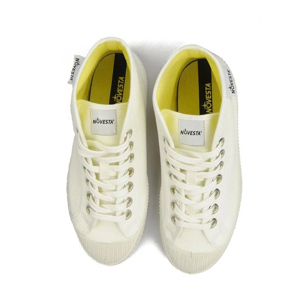 Novesta Star Dribble Canvas Hi-top Trainers - White