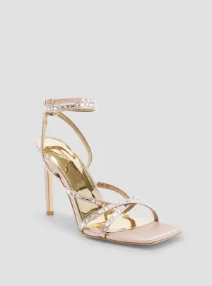 Nude Sabia Embellished High Heels