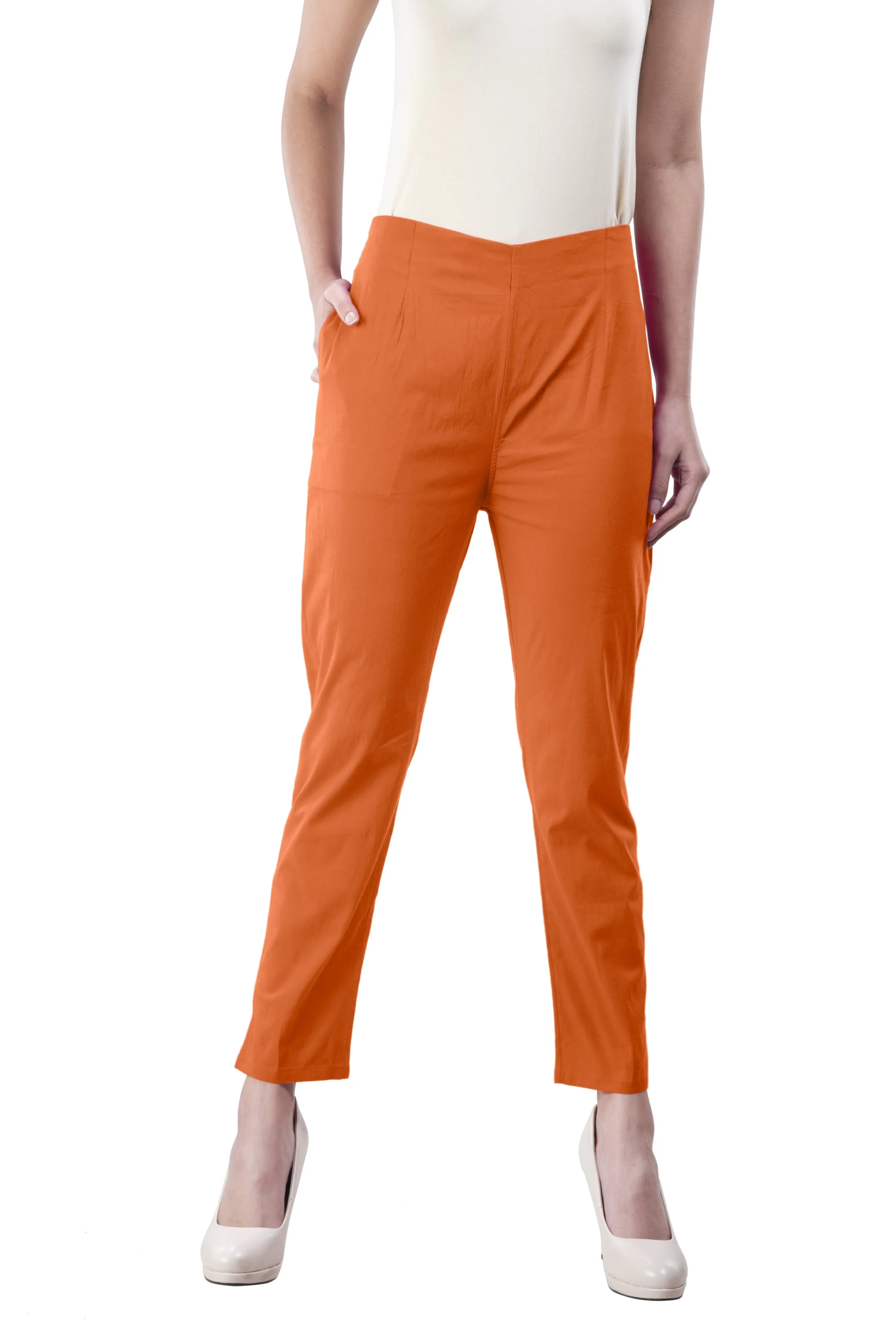 Pencil Pants (Carrot Orange)