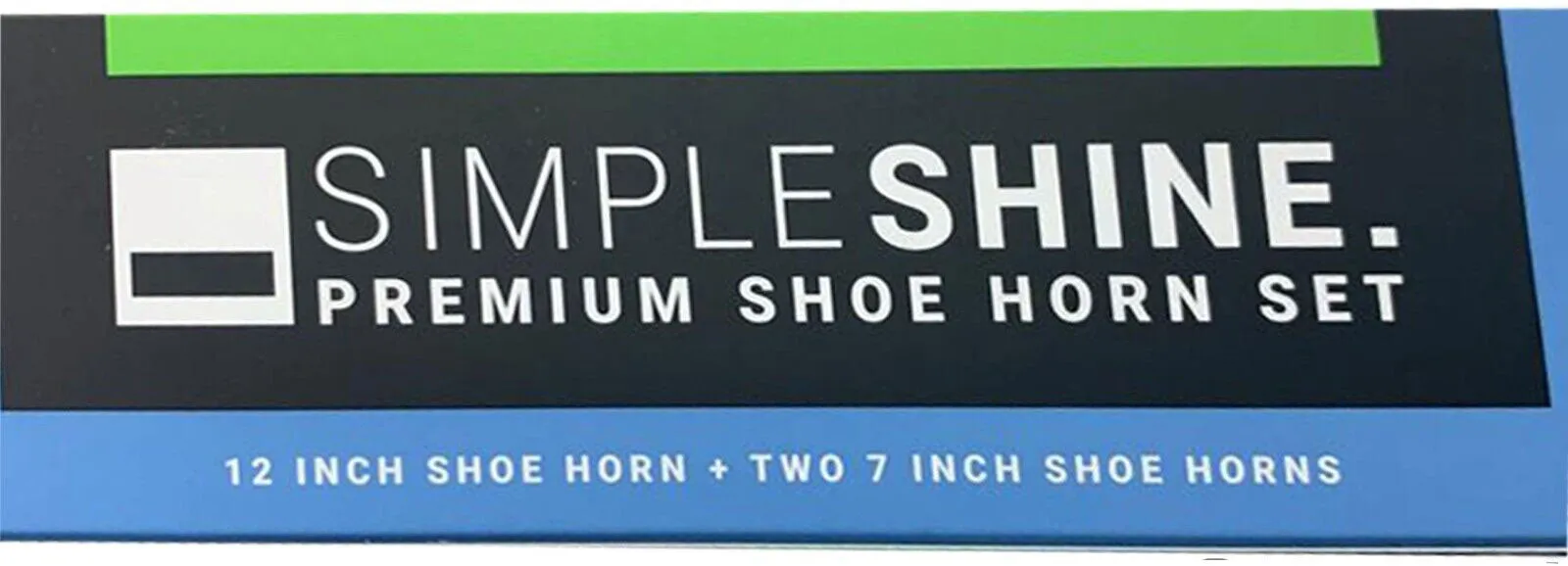 Premium Stainless Steel Shoe Horn Set Two 7" Short And One 12" Long (1 Pack)