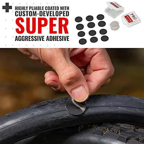 Pro Bike Tool Glueless Tire Repair Patch Kit 2 Packs 24 Selfadhesive Patches