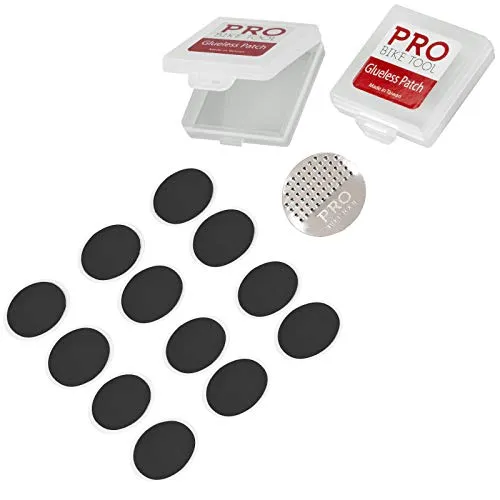 Pro Bike Tool Glueless Tire Repair Patch Kit 2 Packs 24 Selfadhesive Patches