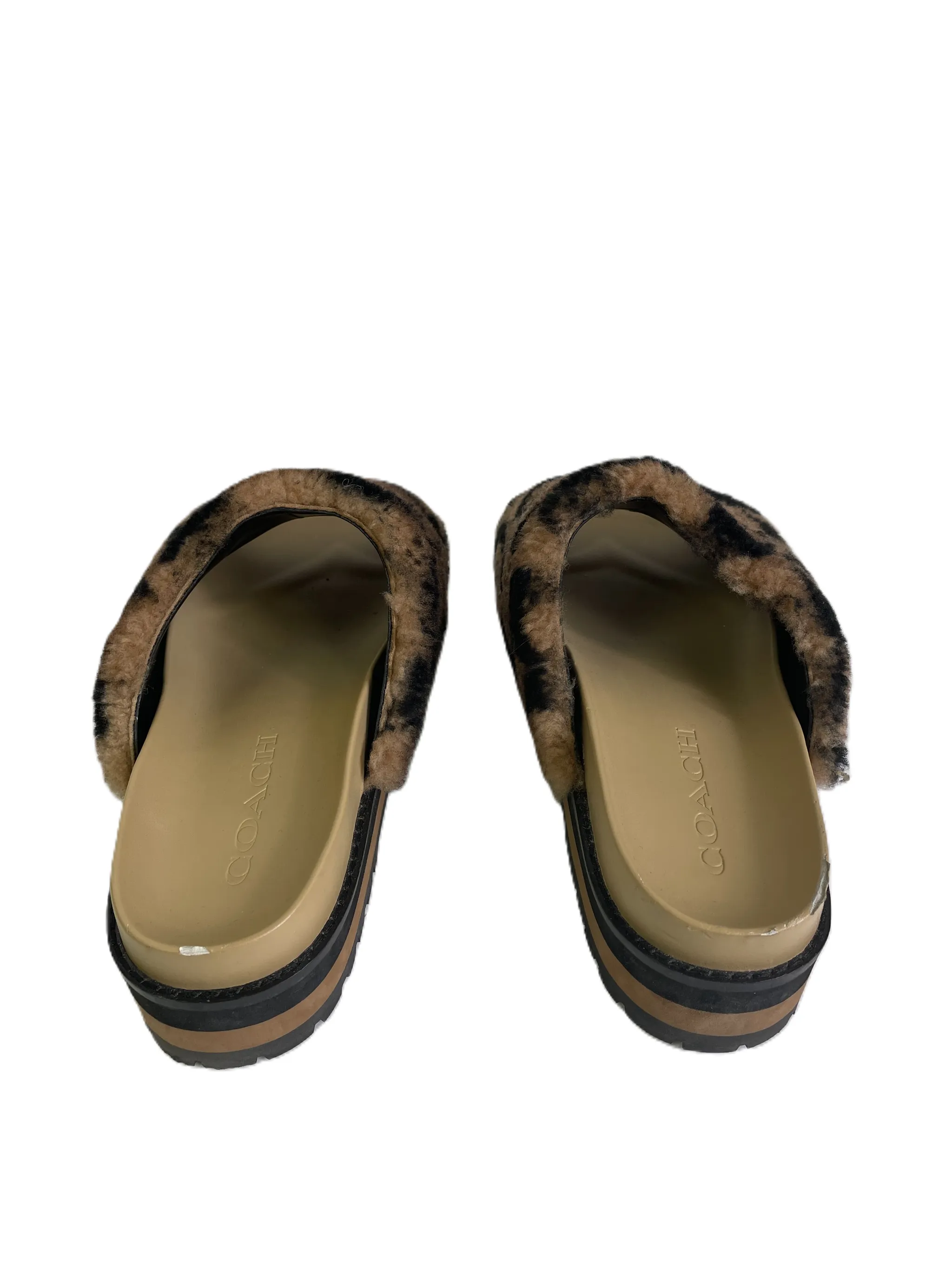 Sandals Designer By Coach In Beige, Size: 7