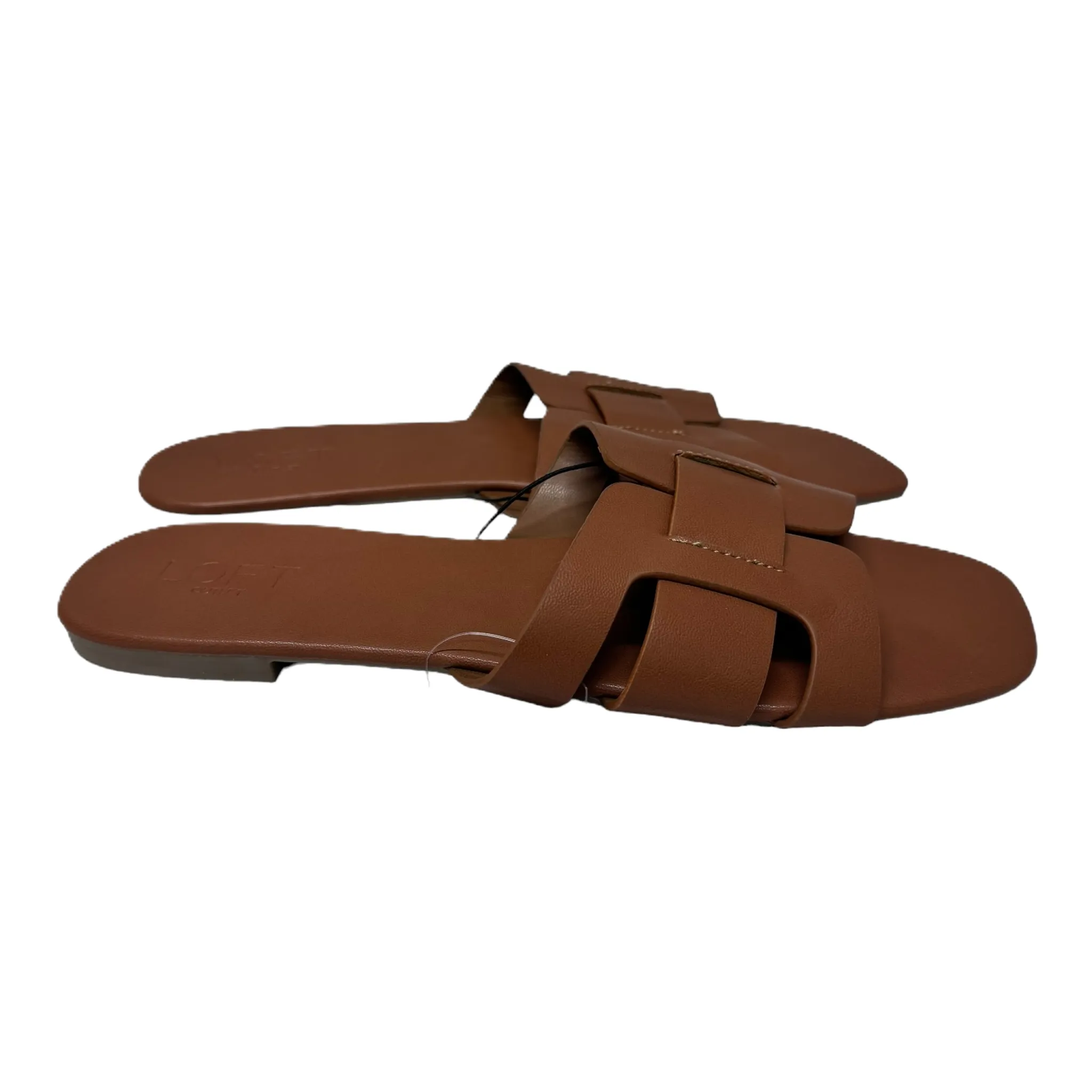 Sandals Flats By Loft In Brown, Size: 10