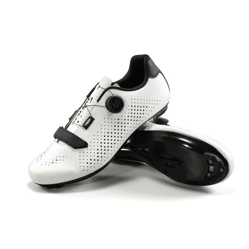 Santic Roadwind White Men’s Cycling Shoes with Compatible Cleat Peloton