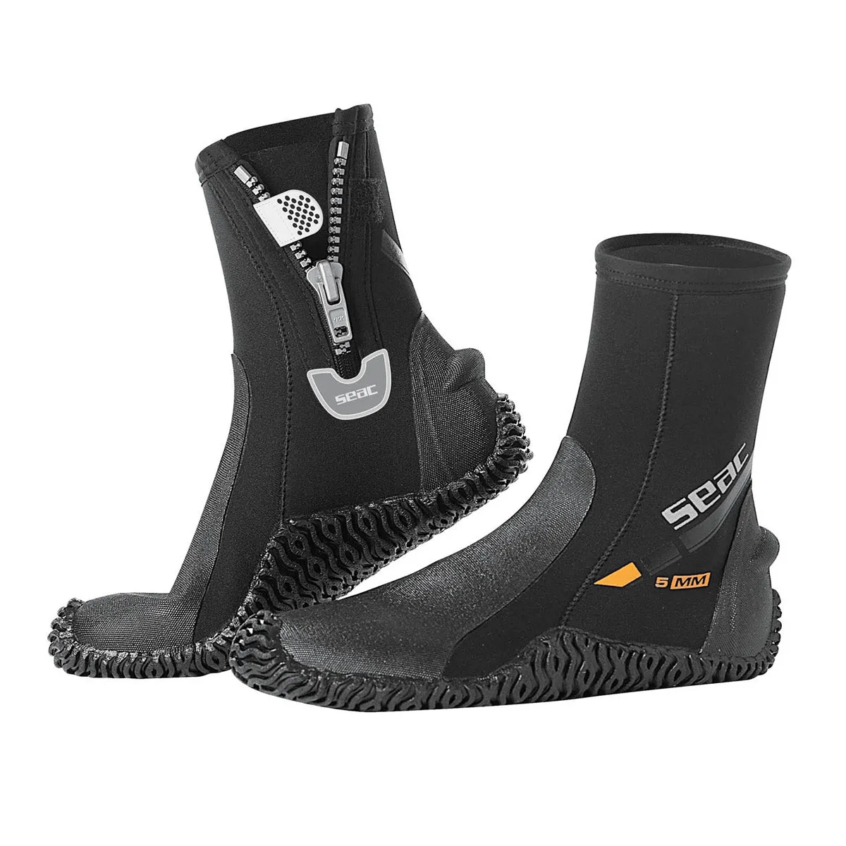 SEAC Basic HD 5mm Neoprene Scuba Boots with Side Zipper