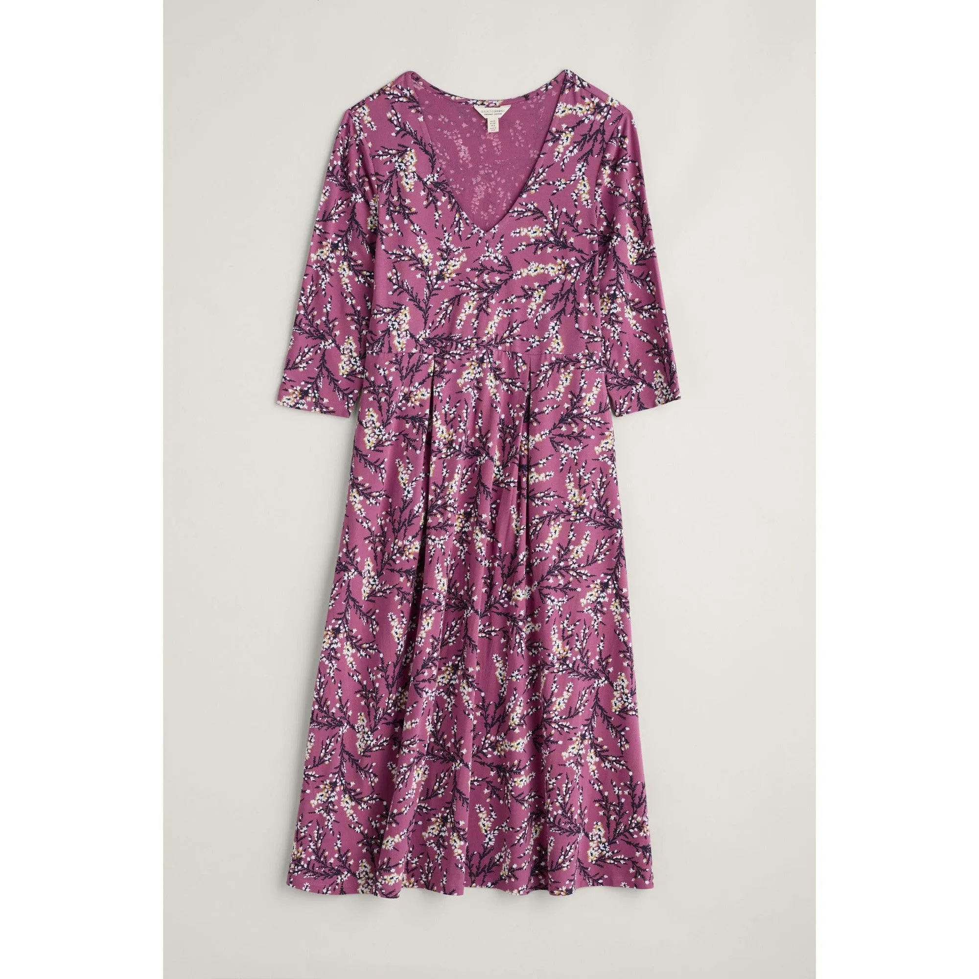 Seasalt Helena Dress Heather Sketch Buddleia