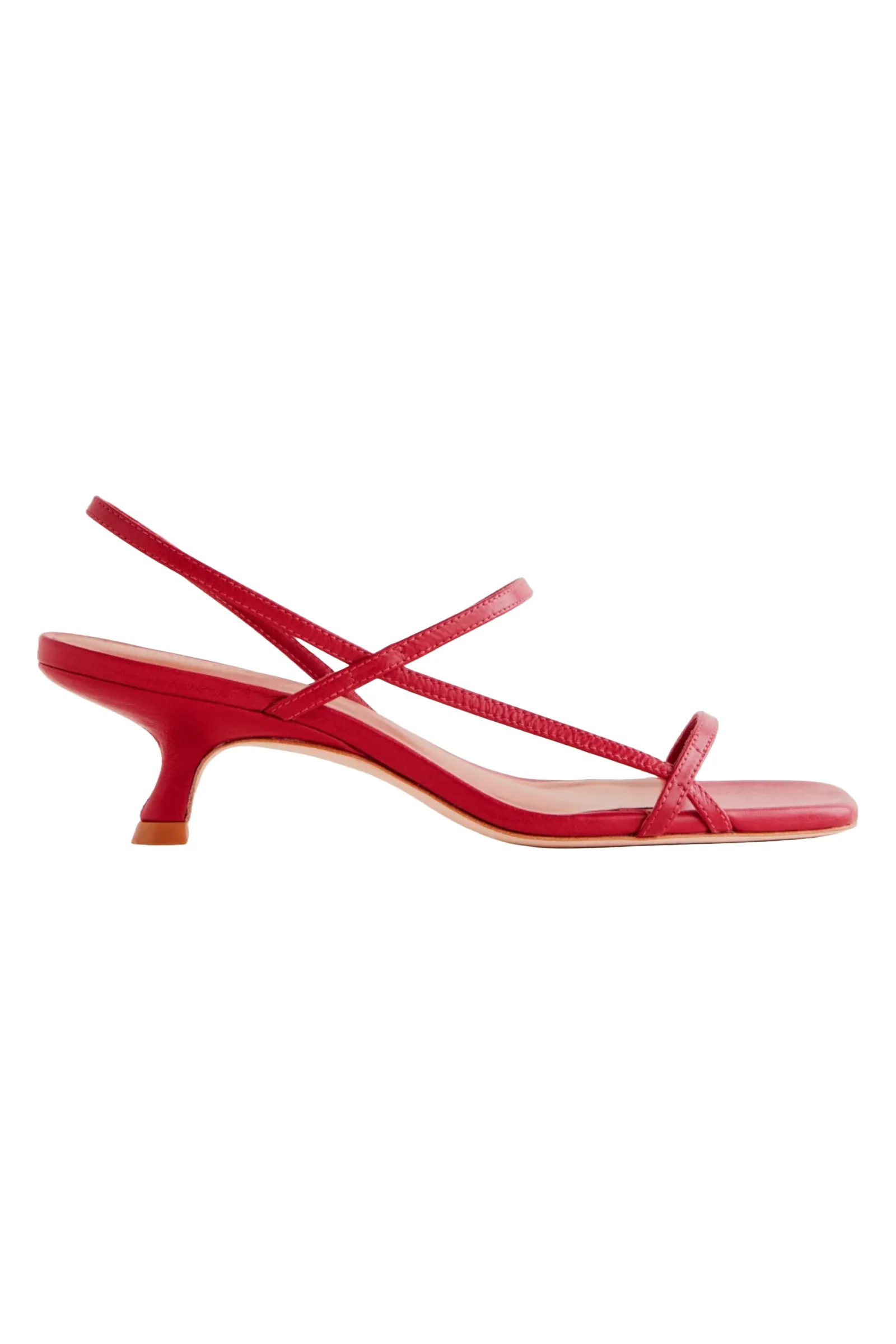 Serenity Bare Sandals in Red