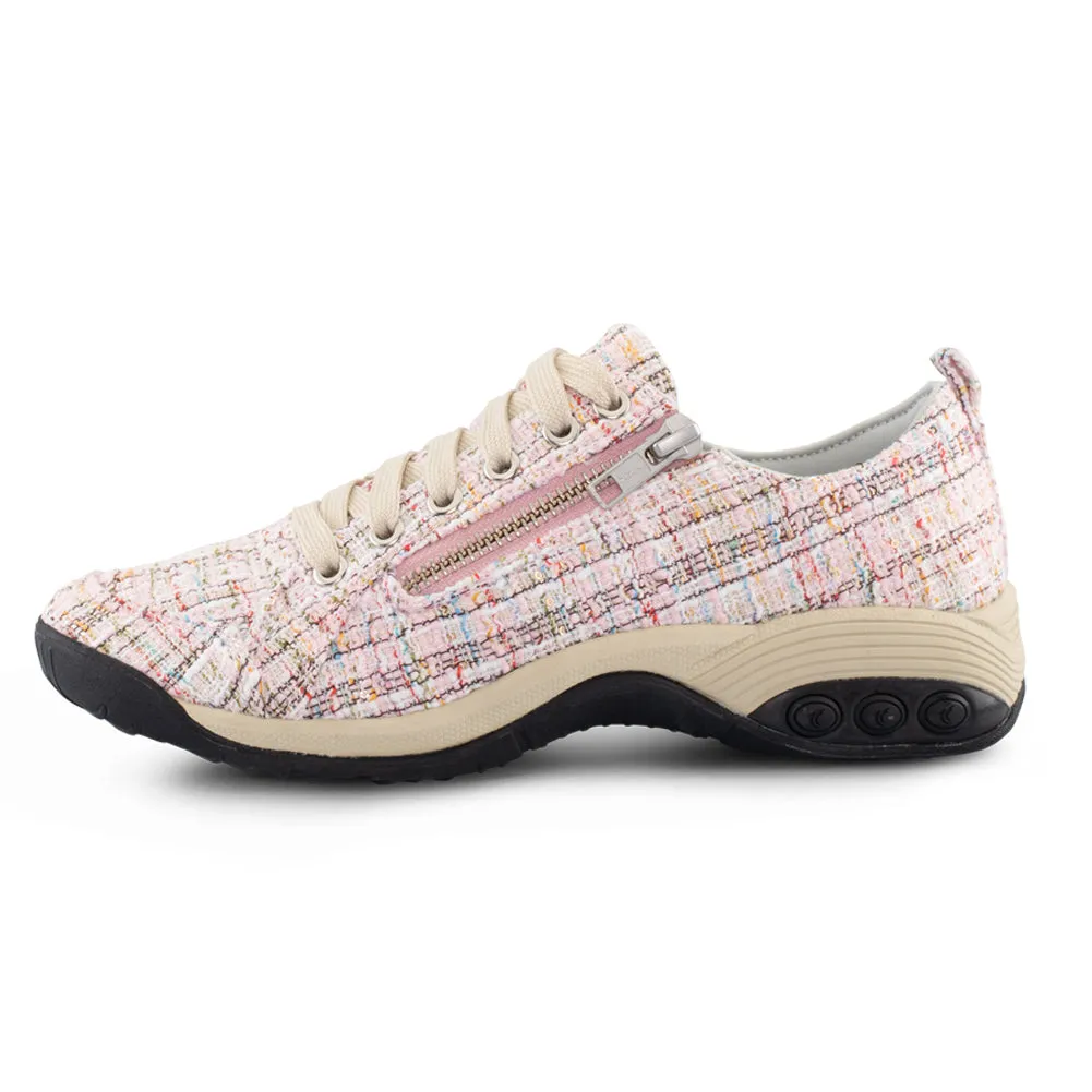 Sienna Prints Women's Side Zip Sport Casual Shoe