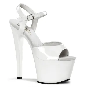 Sky-309 White, 7" Heels