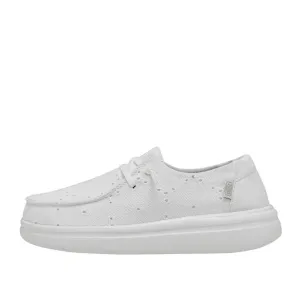 Sneakers Donna Hey Dude Wendy Rise Eyelet W Bianco