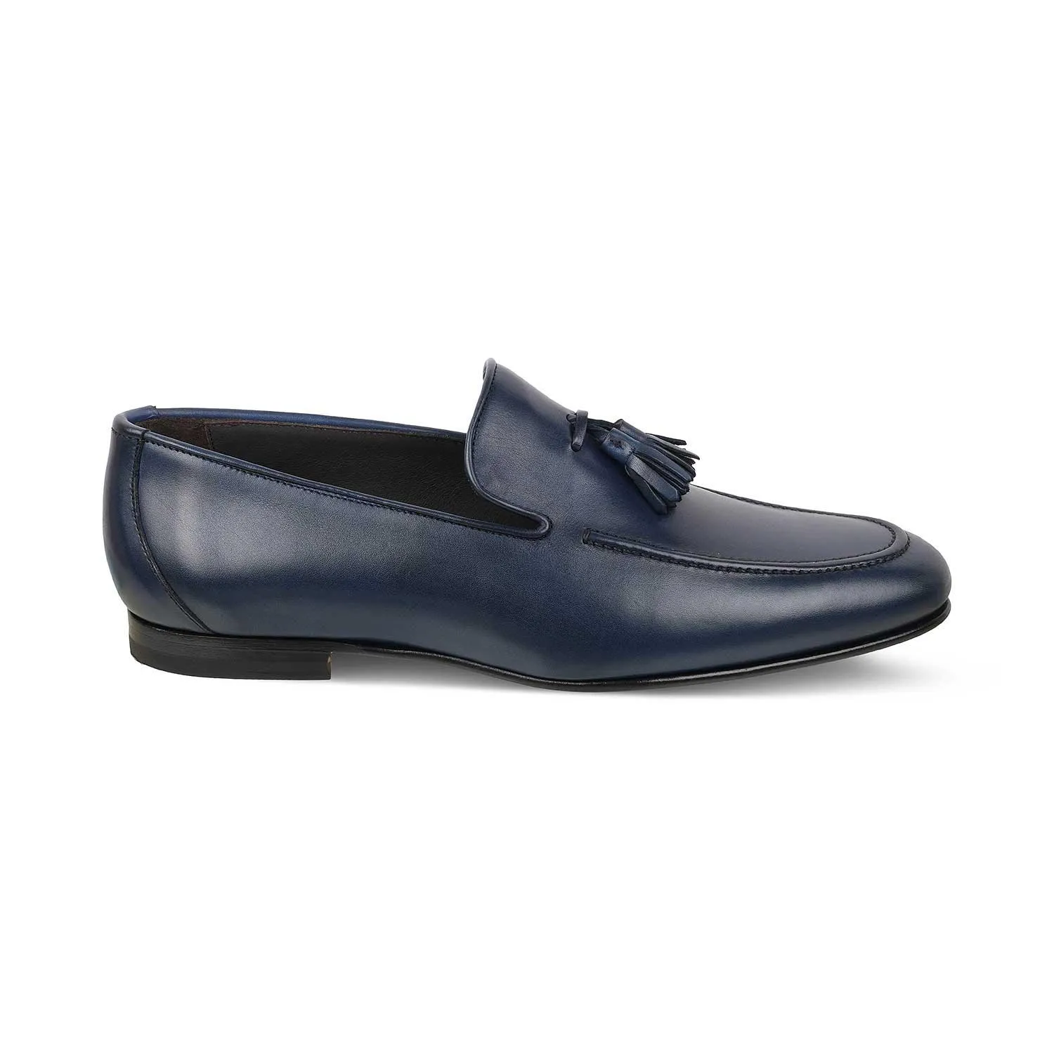 The Mancio Blue Men's Handcrafted Leather Loafers Tresmode