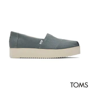 Toms Women's Alp Midform Slip On - Bonsai Green Canvas