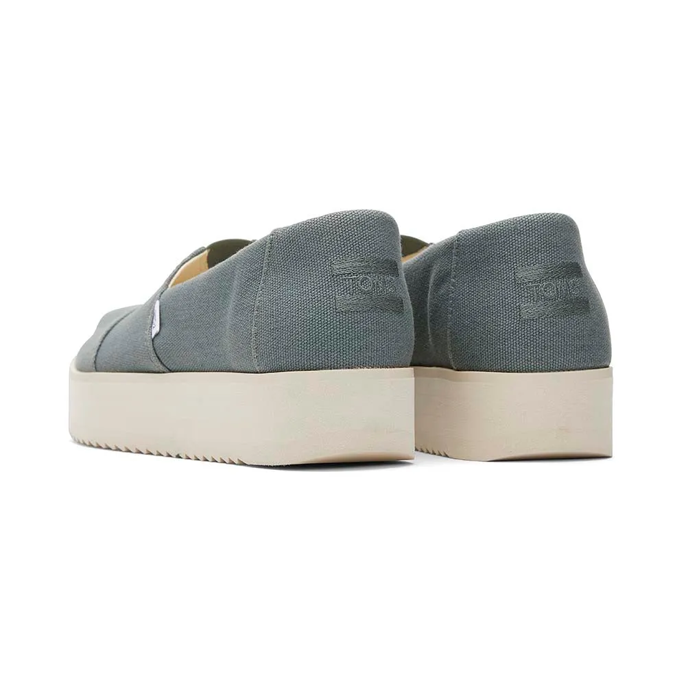 Toms Women's Alp Midform Slip On - Bonsai Green Canvas