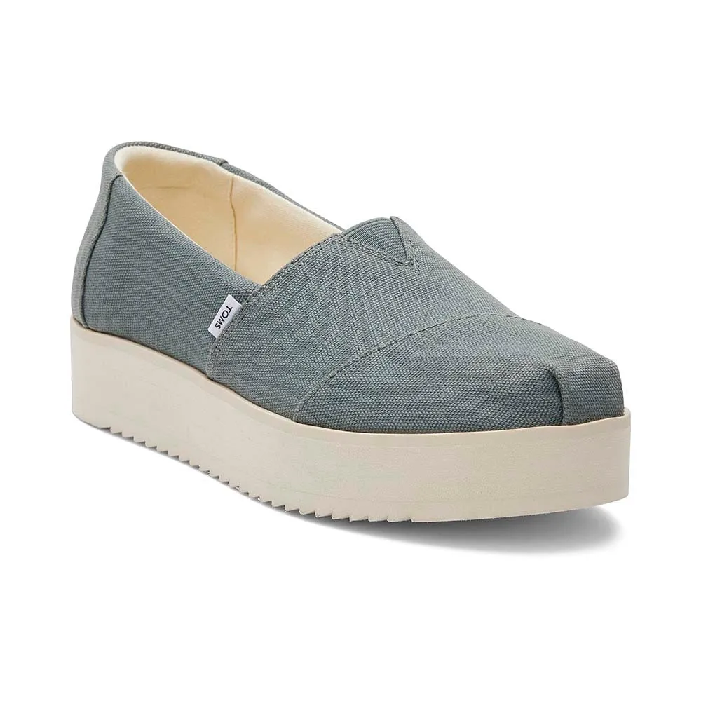 Toms Women's Alp Midform Slip On - Bonsai Green Canvas