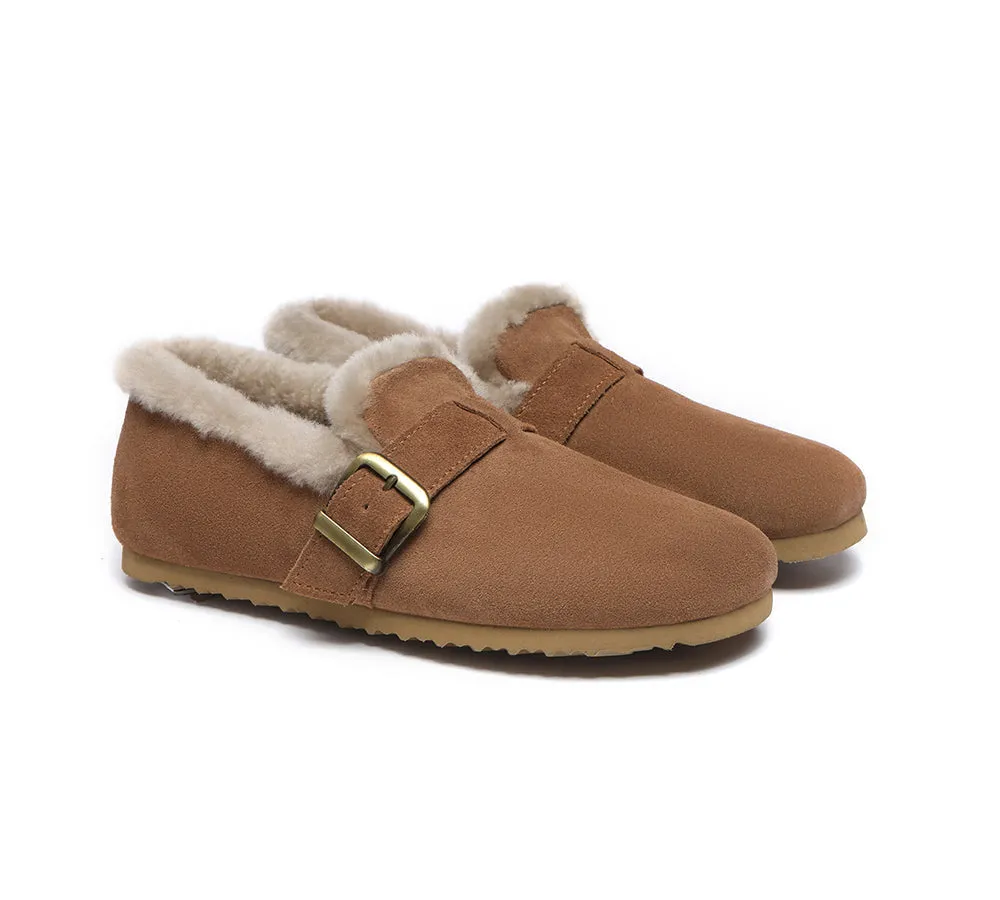 UGG Loafers Women Shearling Lined Suede Moccasins Mona