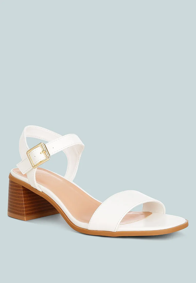 Varya Stacked Heel Sandals