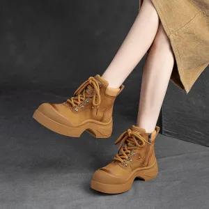 Women Casual Furred Warm Platform Ankle Boots