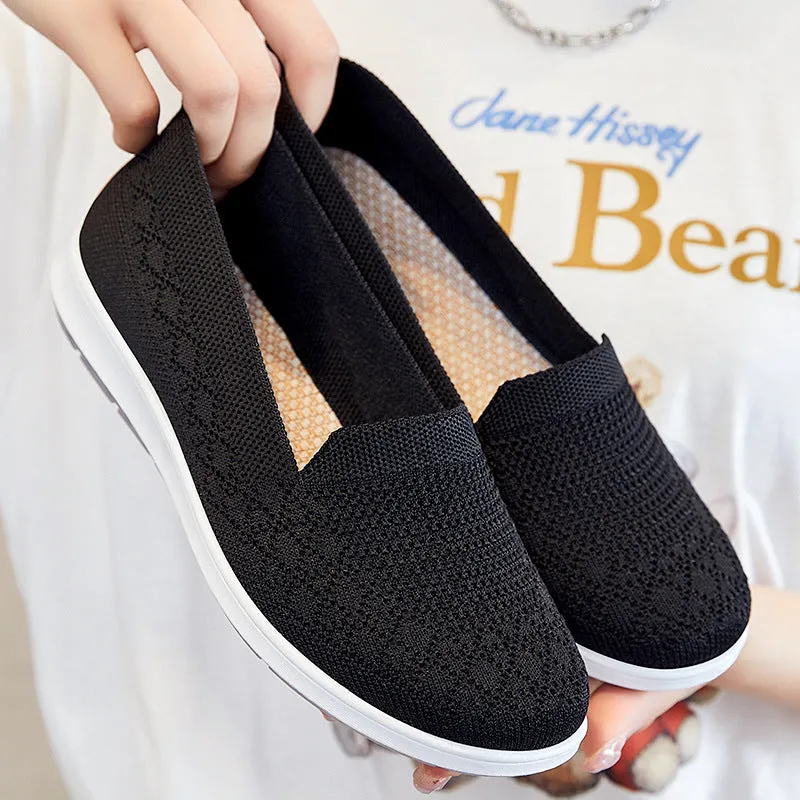 Women's Cloth Breathable Flat Soft Bottom Canvas Shoes