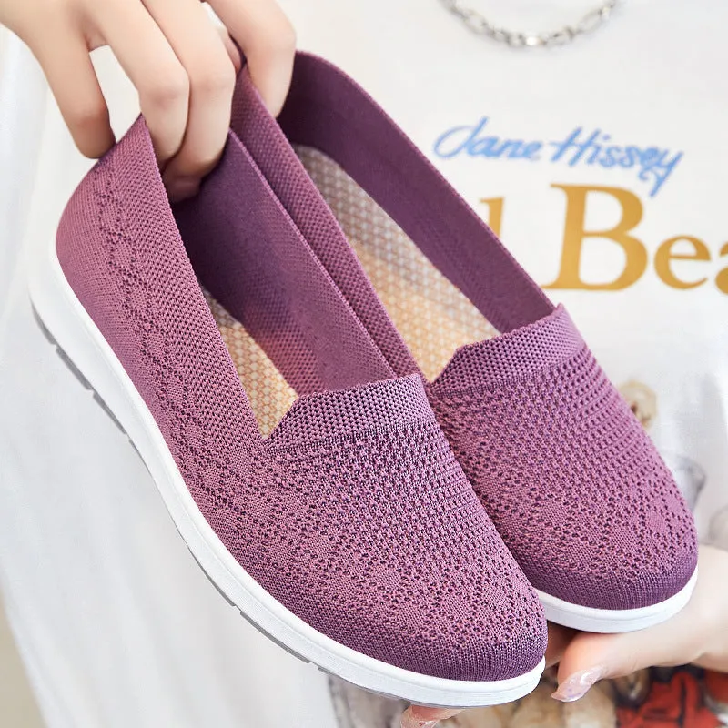 Women's Cloth Breathable Flat Soft Bottom Canvas Shoes