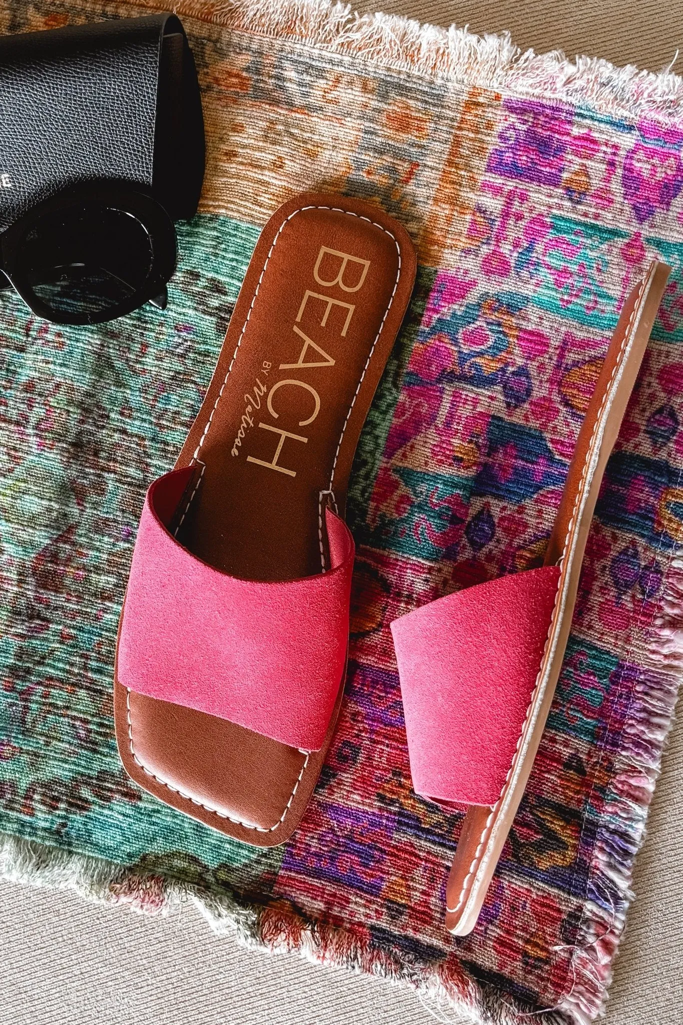 Women's Summer Shoes | Bali Slide Sandals | Pink