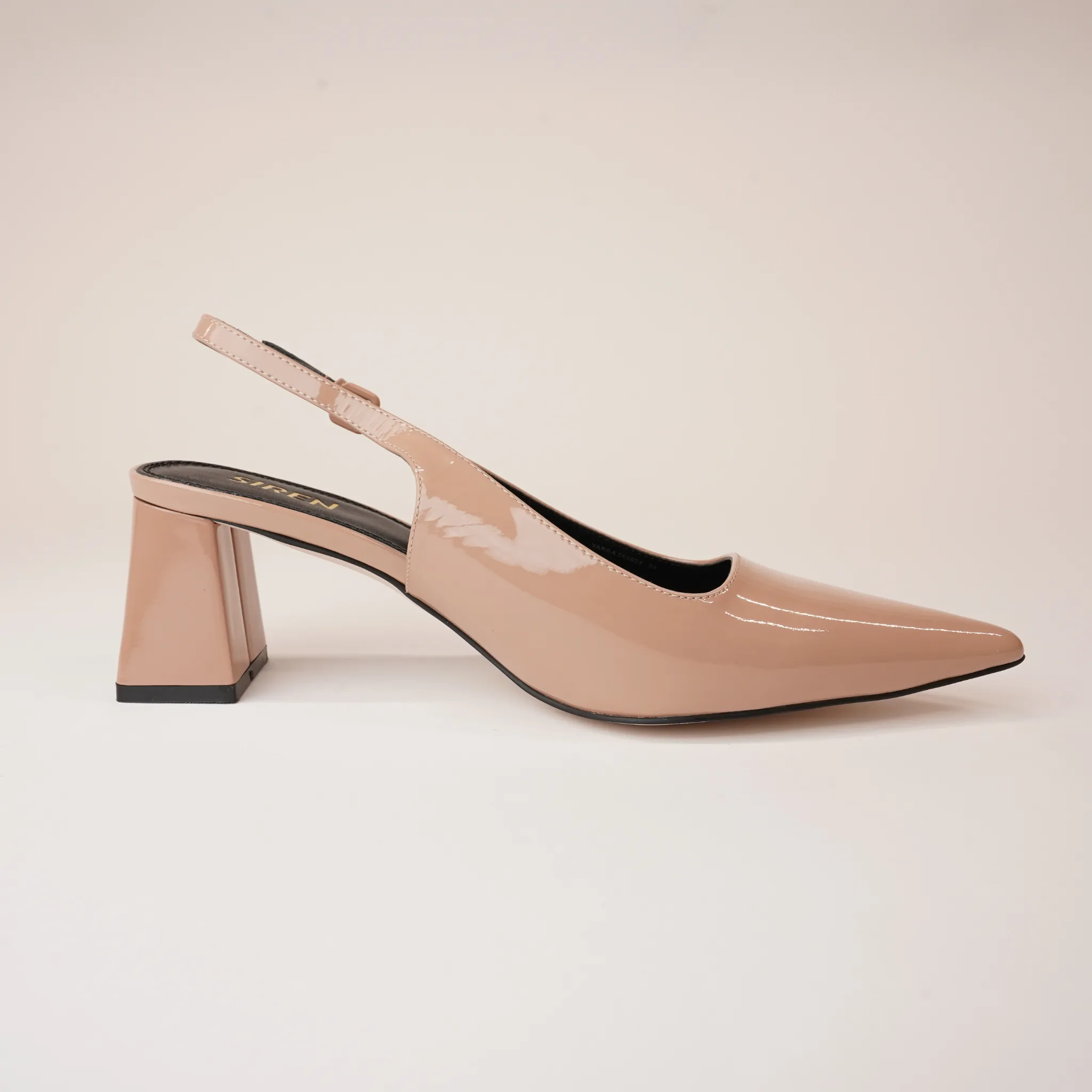 Yarra Almond Patent Leather Heels