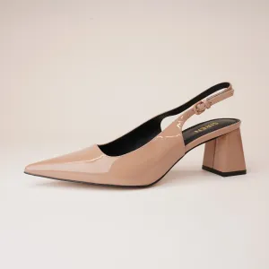 Yarra Almond Patent Leather Heels