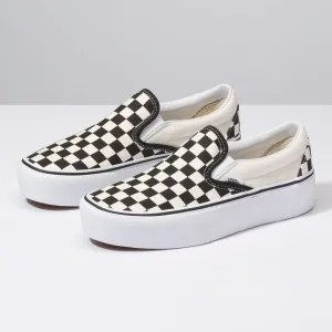 Zapatillas Classic Slip On Platform - Black & White Checker