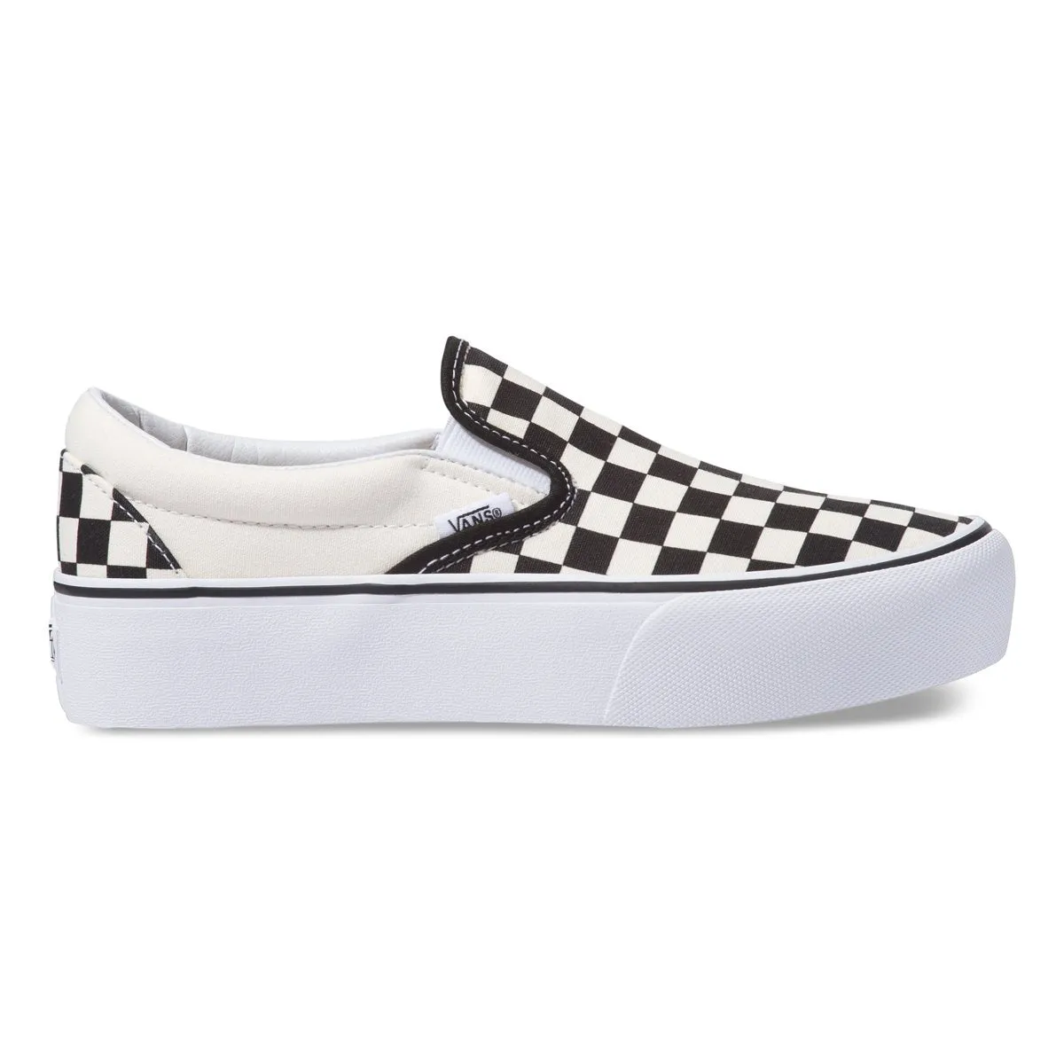 Zapatillas Classic Slip On Platform - Black & White Checker